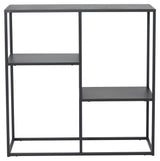 Staal, Console table with shelf, Black metal