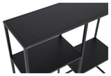 Staal, Console table with shelf, Black metal