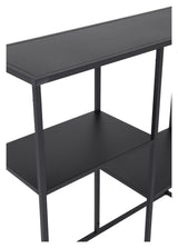 Staal, Console table with shelf, Black metal