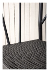 Stina Garden Chair w. braid - Black