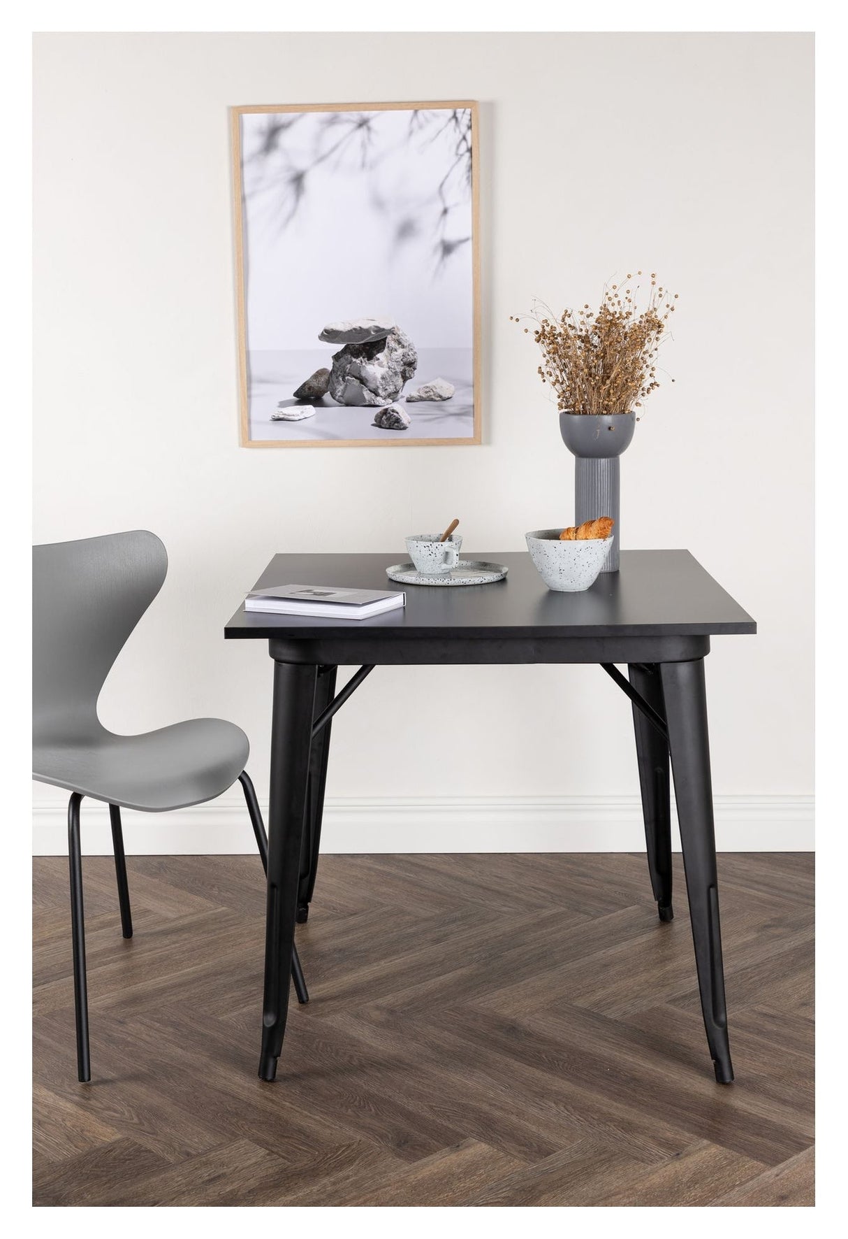 Tempe Dining Table 80x80 - Black