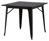 Tempe Dining Table 80x80 - Black