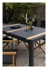 Togo Garden Table - Black/Teak