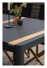 Togo Garden Table - Black/Teak