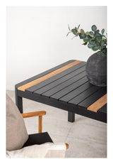 Togo Garden Table - Black/Teak