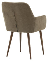 Tomorrow Dining Chair, Dark Walnut Look, Dark Gray/Brown Fabric