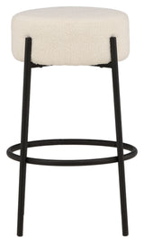 Tucson Barstool, large - White Bouclé