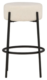 Tucson Barstool, large - White Bouclé