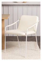 Dispute Dining chair, Beige, Beige PU