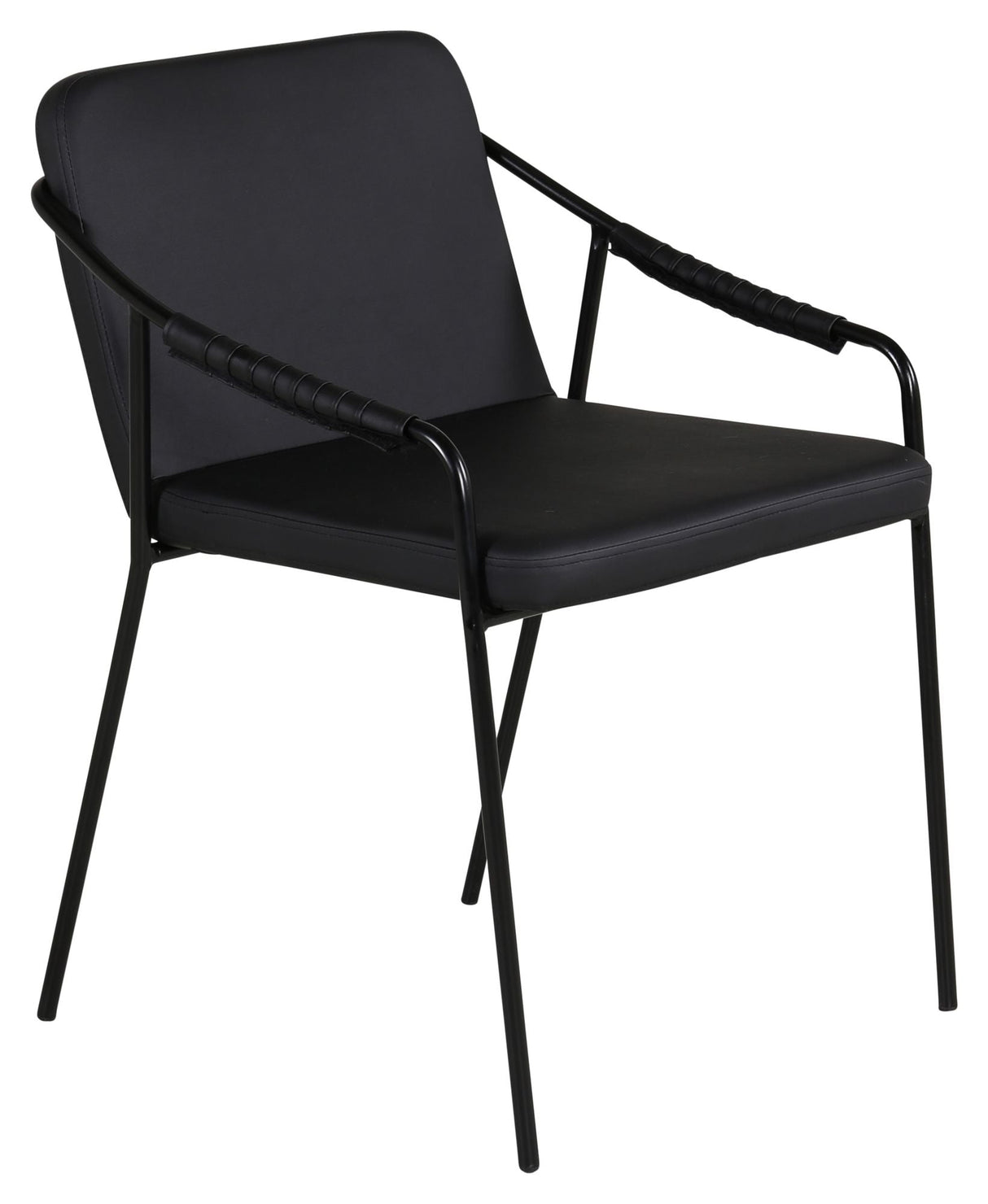 Dispute Dining chair, Black leatherette