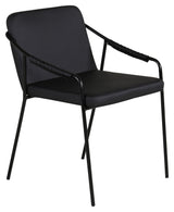 Dispute Dining chair, Black leatherette