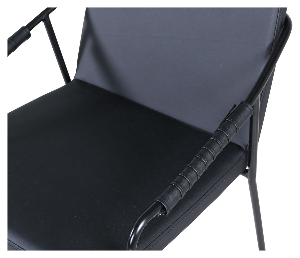 Dispute Dining chair, Black leatherette