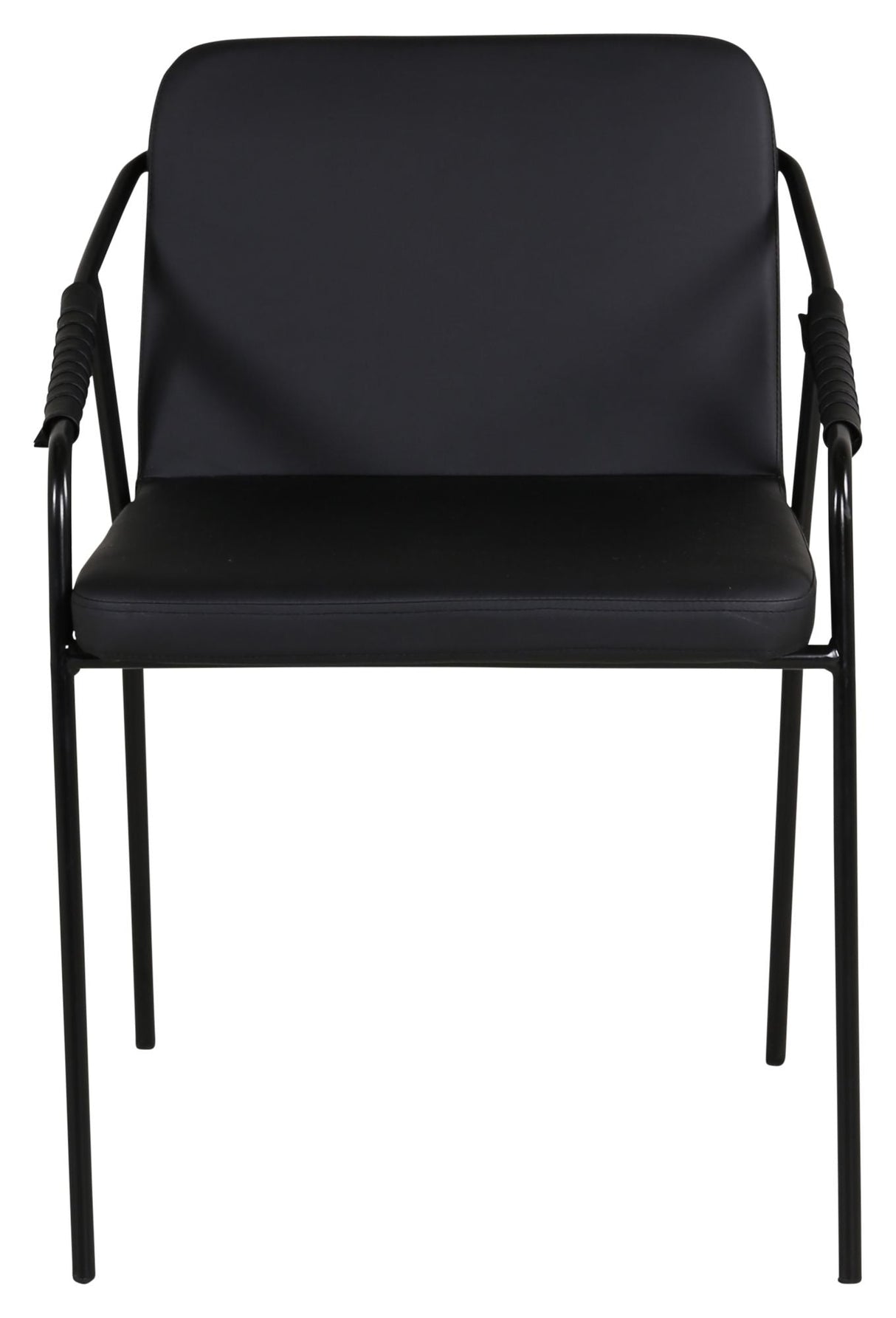 Dispute Dining chair, Black leatherette