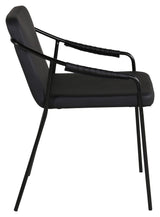 Dispute Dining chair, Black leatherette