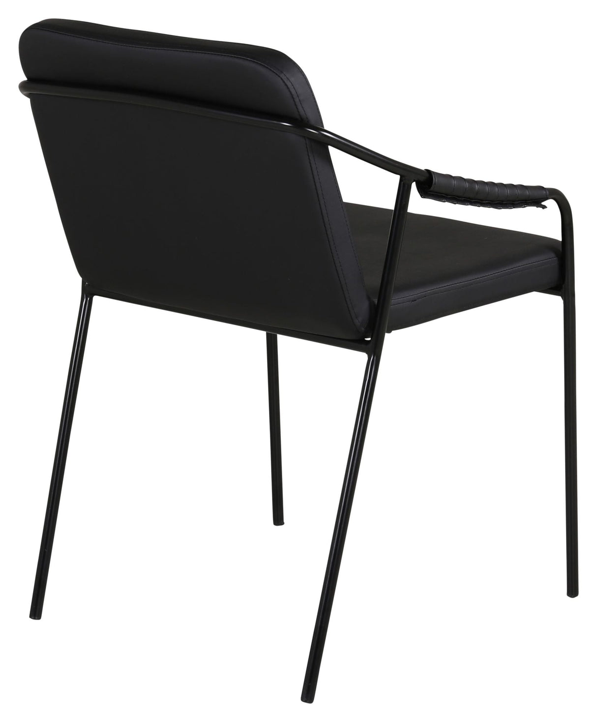 Dispute Dining chair, Black leatherette