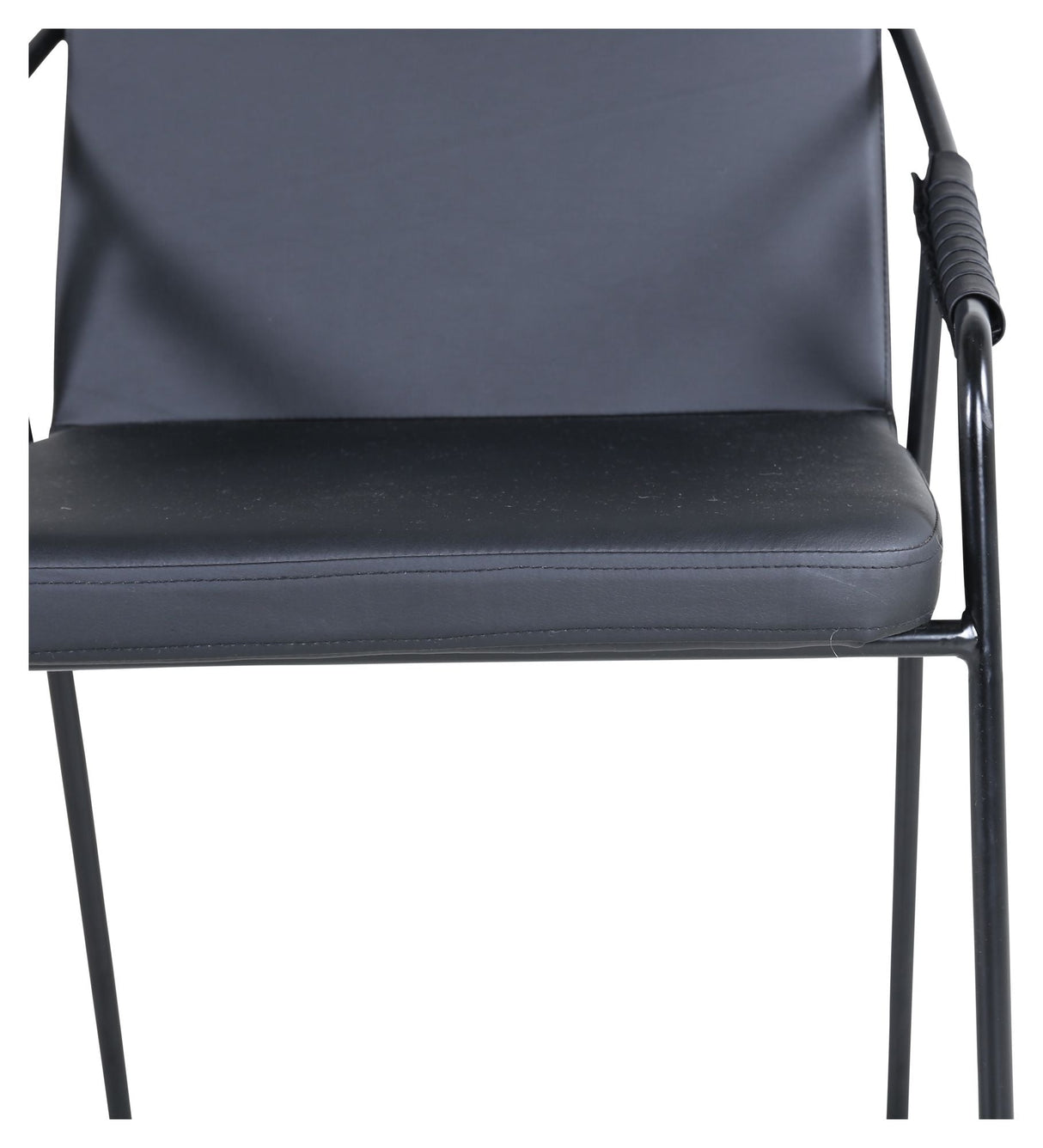 Dispute Dining chair, Black leatherette