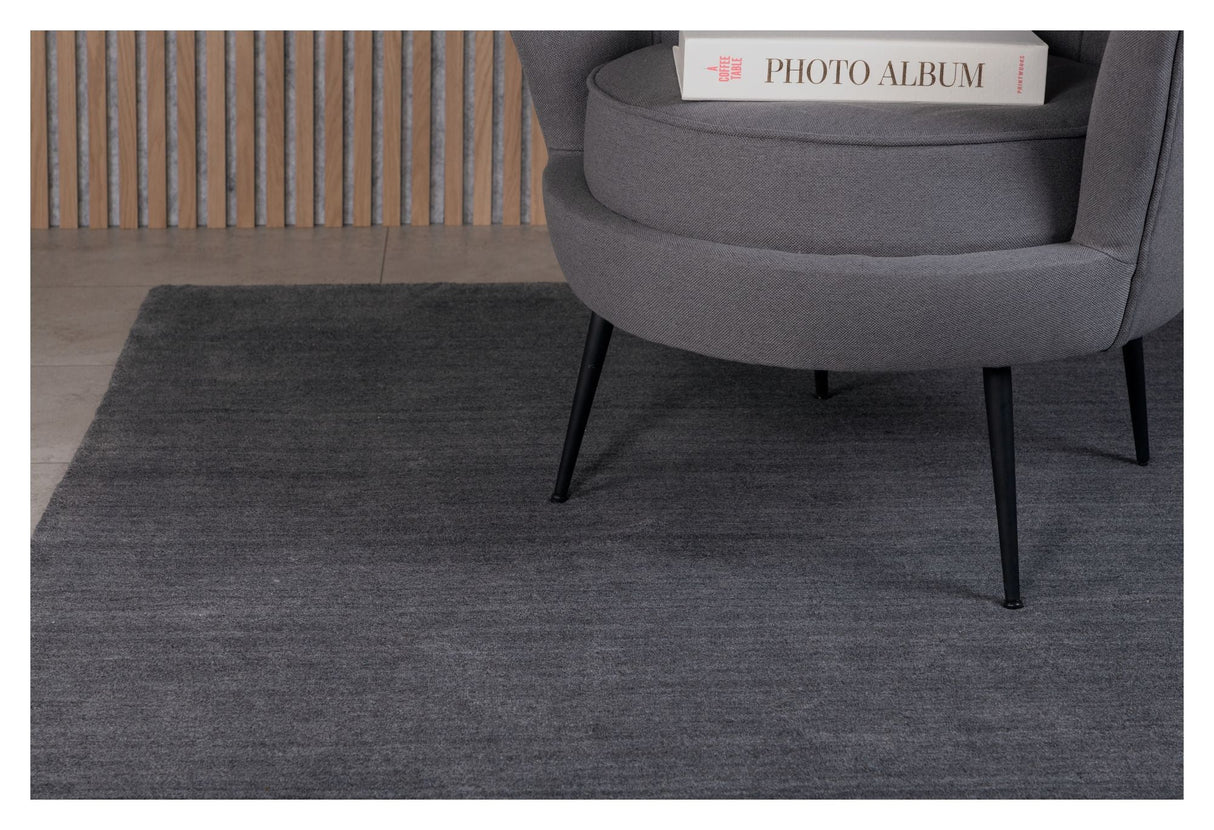 Ulla wool mix carpet, 200x300, Dark gray