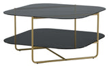 Un-line Coffee Table, Glass, Black