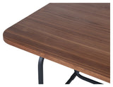 Uno Dining Table, 200x90, Walnut/Black