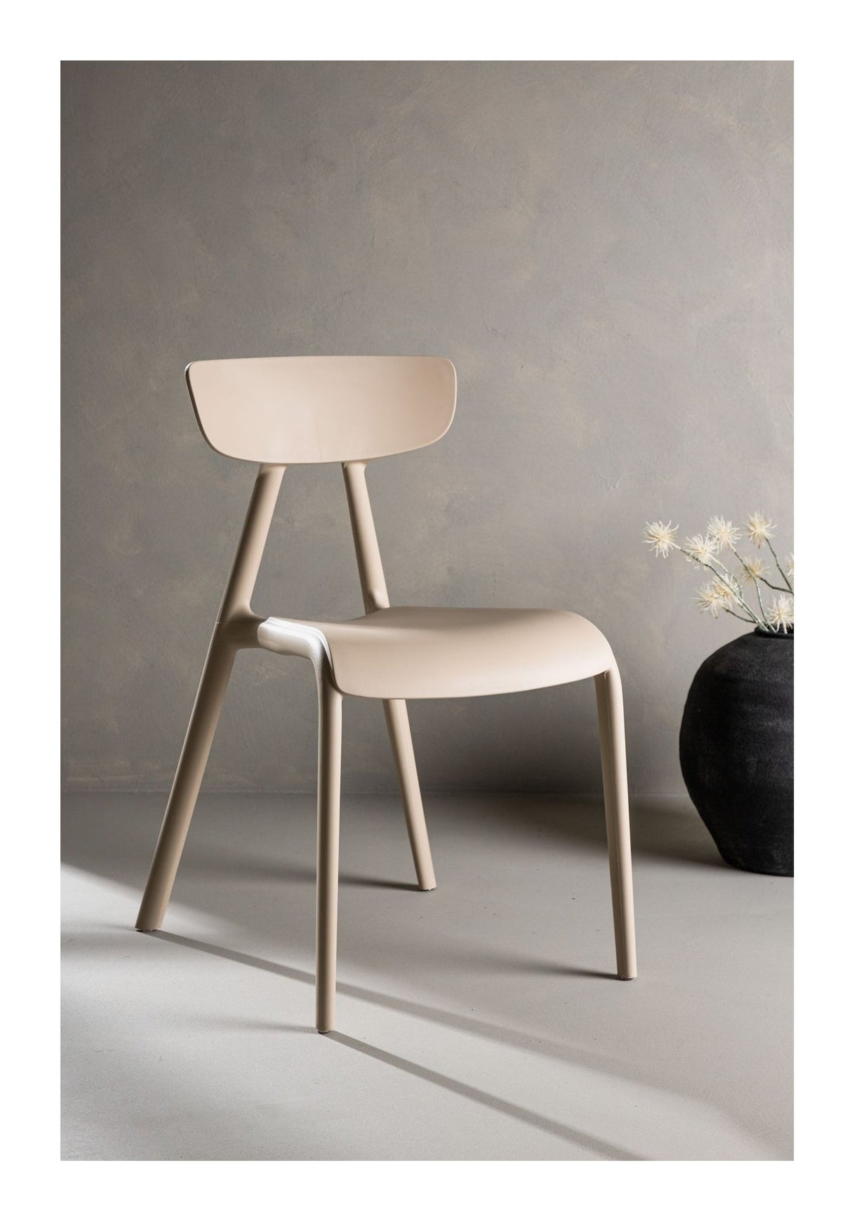 Ursholmen Dining chair, Plastic, Beige