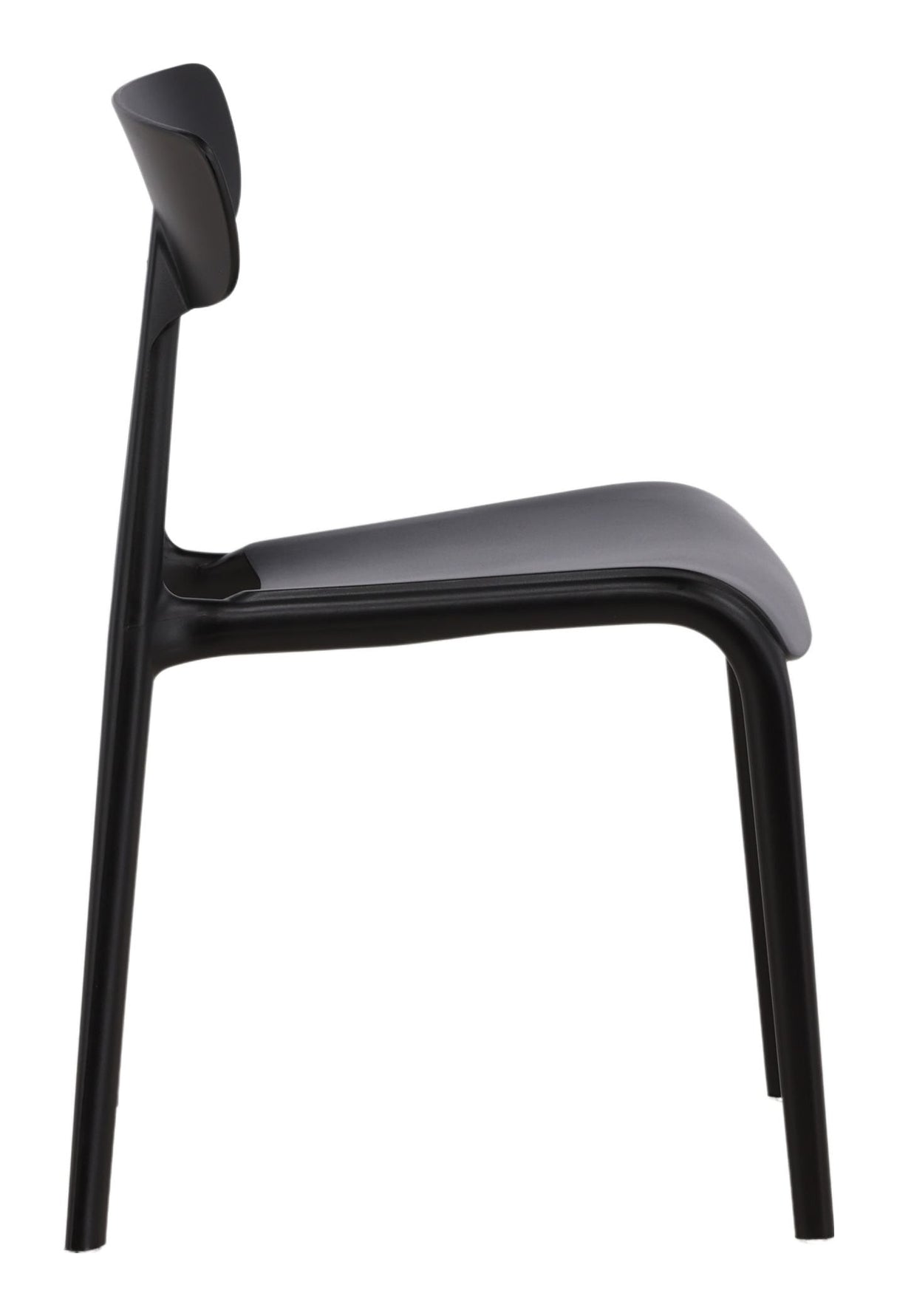 Ursholmen Dining chair, Plastic, Black