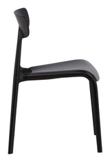 Ursholmen Dining chair, Plastic, Black