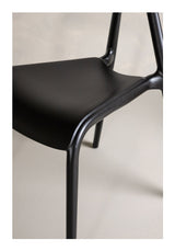 Ursholmen Dining chair, Plastic, Black