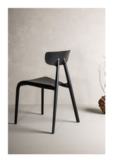 Ursholmen Dining chair, Plastic, Black