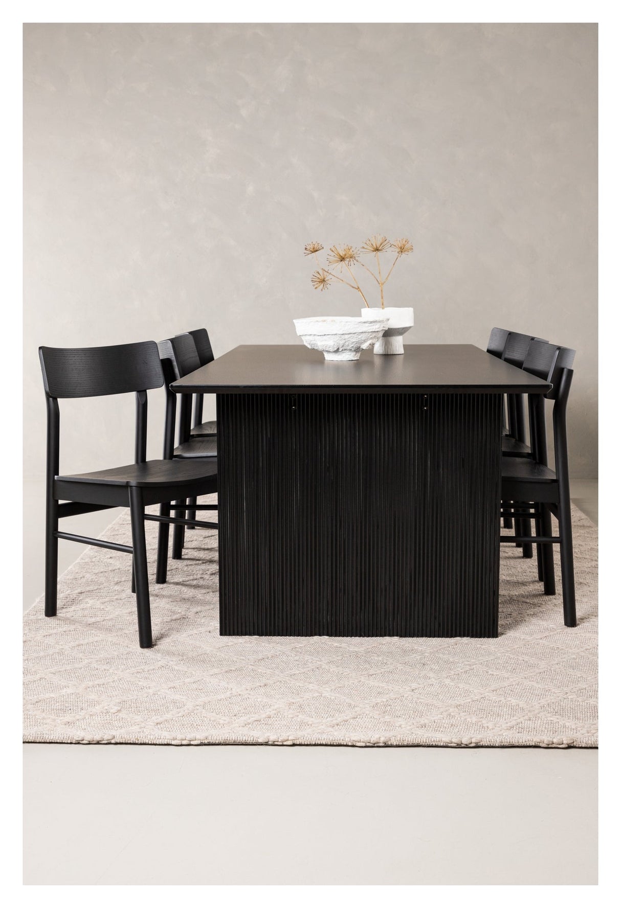 Vail Dining table with 6 Montros chairs - Nature