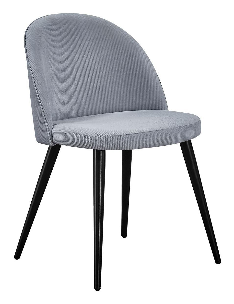 Velvet Dining Chair, Gray Velvet