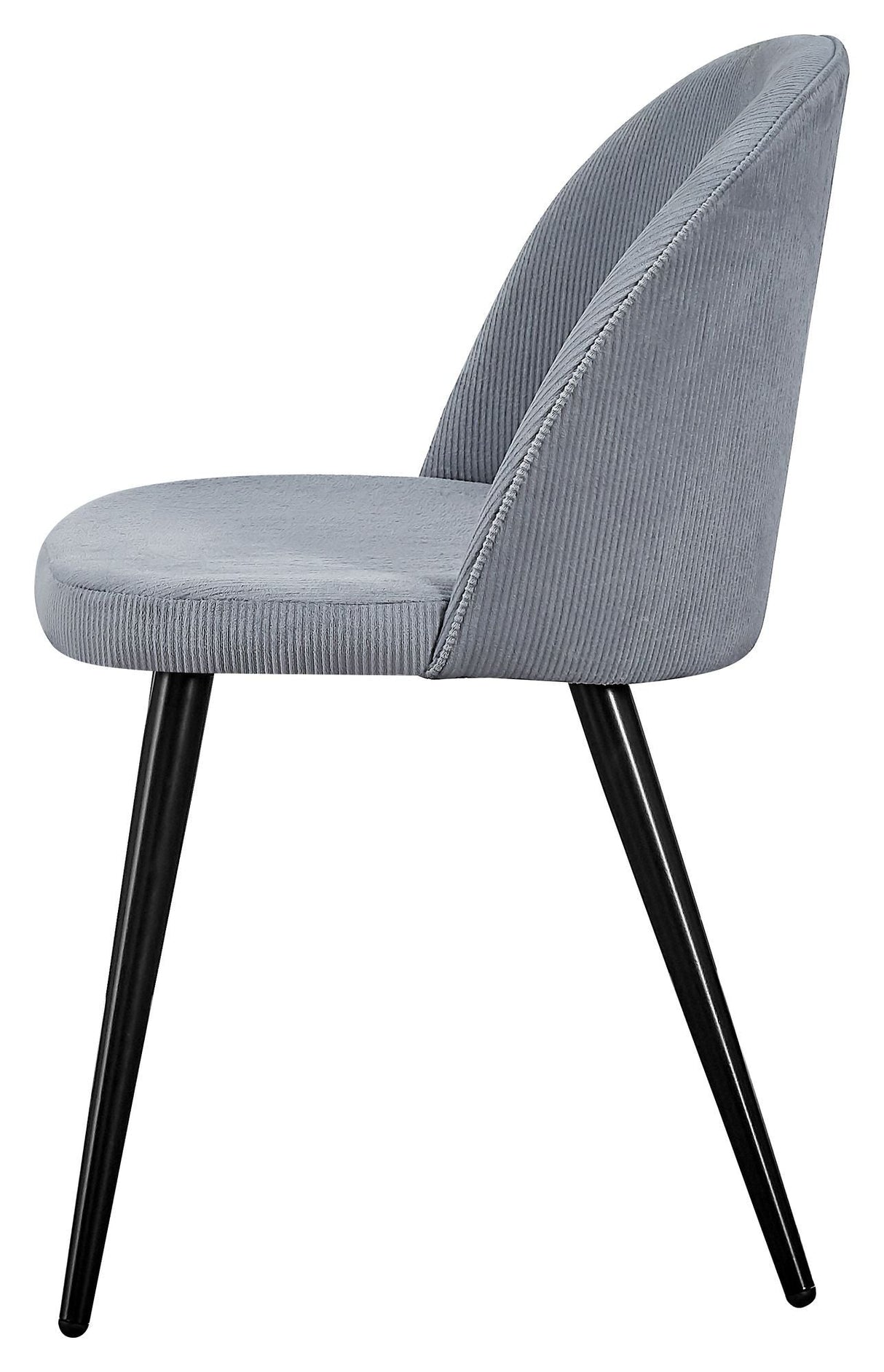 Velvet Dining Chair, Gray Velvet