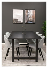 Velvet Dining Chair, Gray Velvet