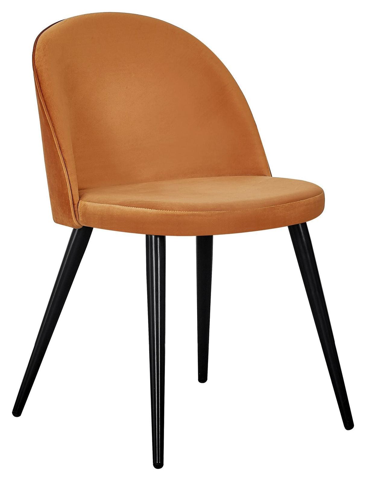 Velvet Dining Chair, Orange