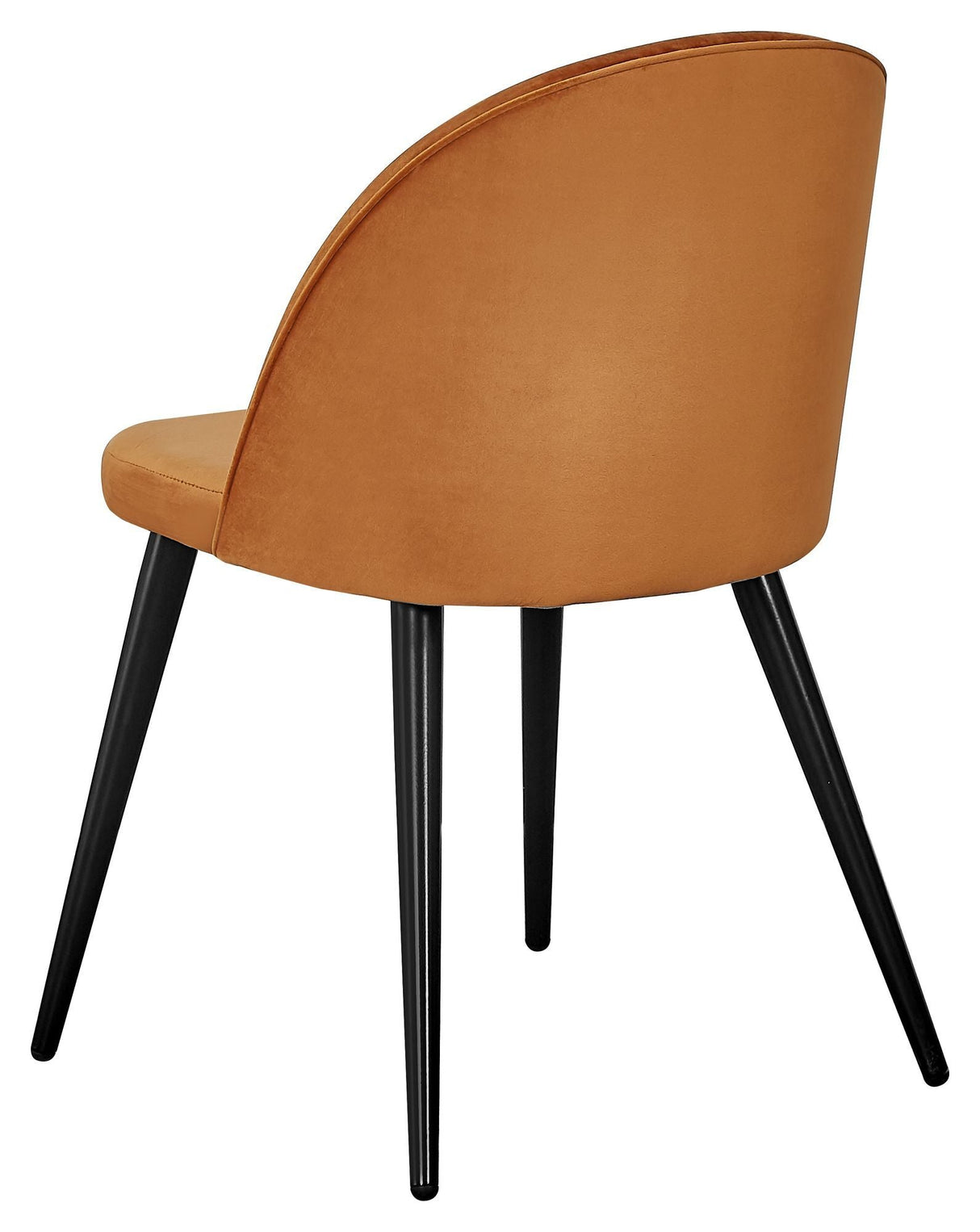 Velvet Dining Chair, Orange