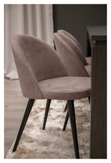 Velvet Dining Chair, Pink Velvet