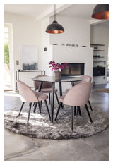 Velvet Dining Chair, Pink Velvet