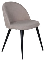 Velvet Stitches Dining Chair, Beige/Black