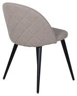 Velvet Stitches Dining Chair, Beige/Black