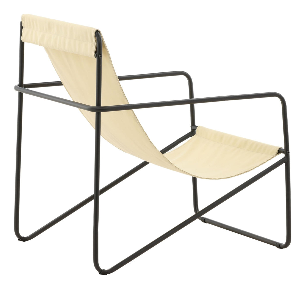 Vernon Lounge Chair, Steel, Beige