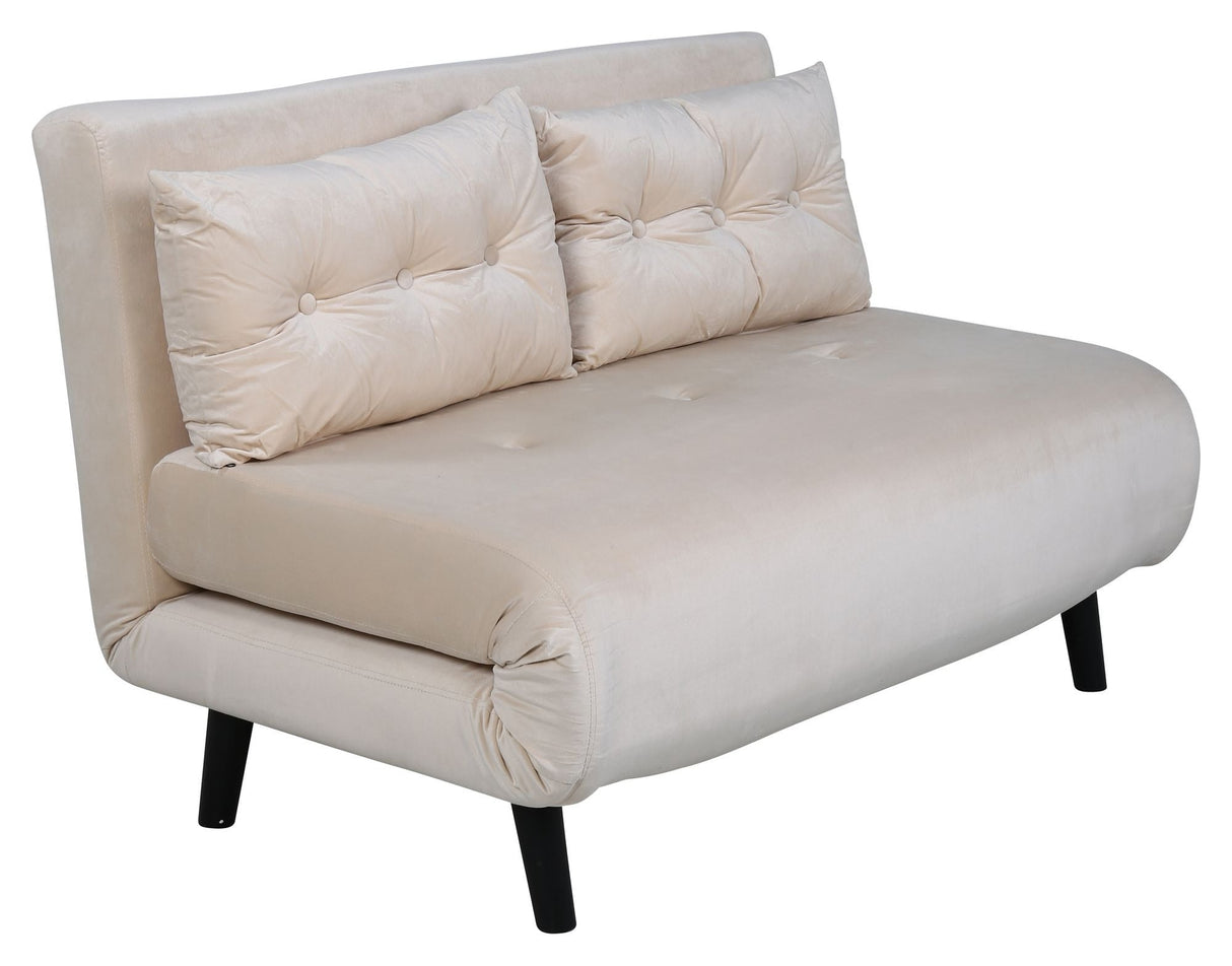 Vicky Sofa bed 120x190 - Beige velvet