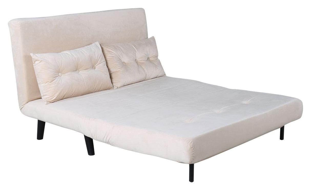 Vicky Sofa bed 120x190 - Beige velvet