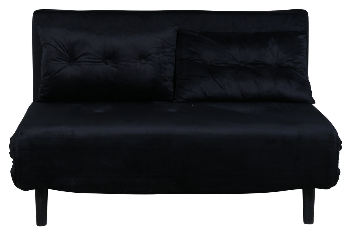 Vicky Sofa bed 120x190 - Black velvet