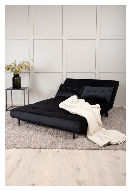 Vicky Sofa bed 120x190 - Black velvet