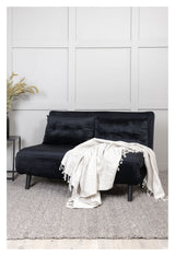 Vicky Sofa bed 120x190 - Black velvet