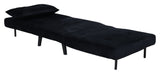 Vicky Sofa bed 73x190 - Black velvet