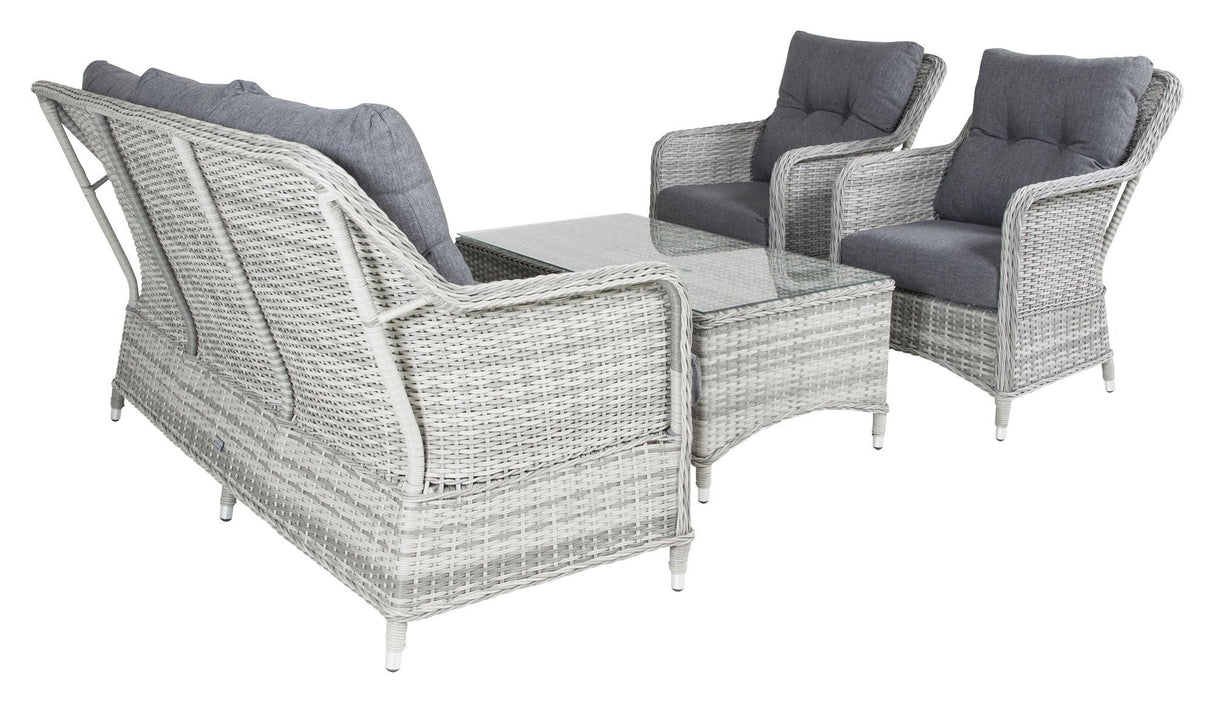 Vikelund, Sofa Set, Gray/Gray Cushion