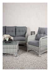 Vikelund, Sofa Set, Gray/Gray Cushion