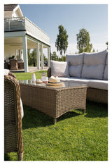 Vikelund, Sofa set, Nature/sand Cushion