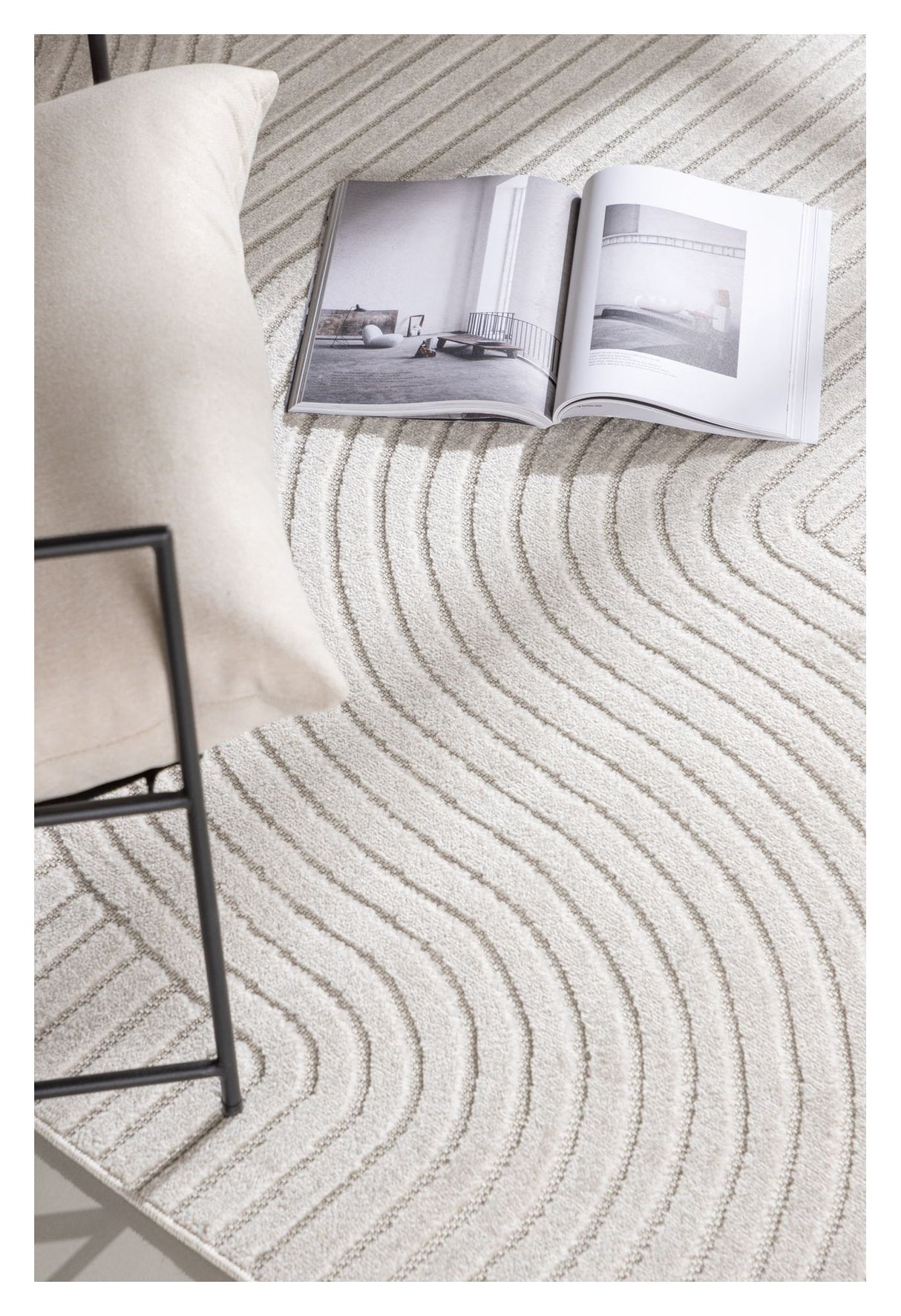 Vince, Carpet oval 230x160 - White