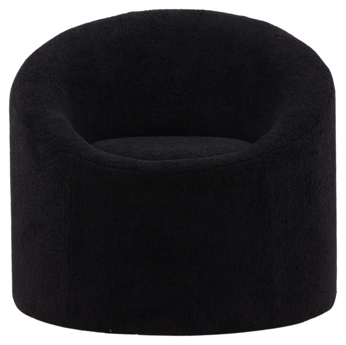 Warren Lounge Chair - Black Fleece